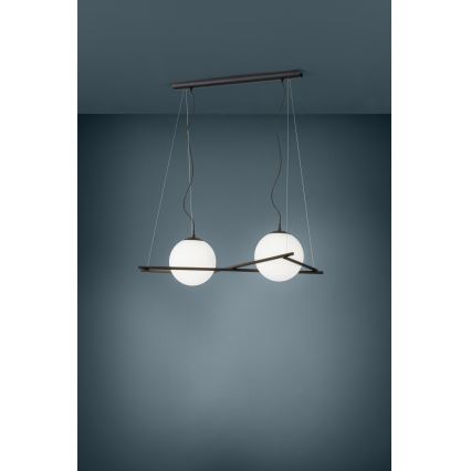 Eglo 39592 - Suspension sur câble SALVEZINAS 2xE27/25W/230V