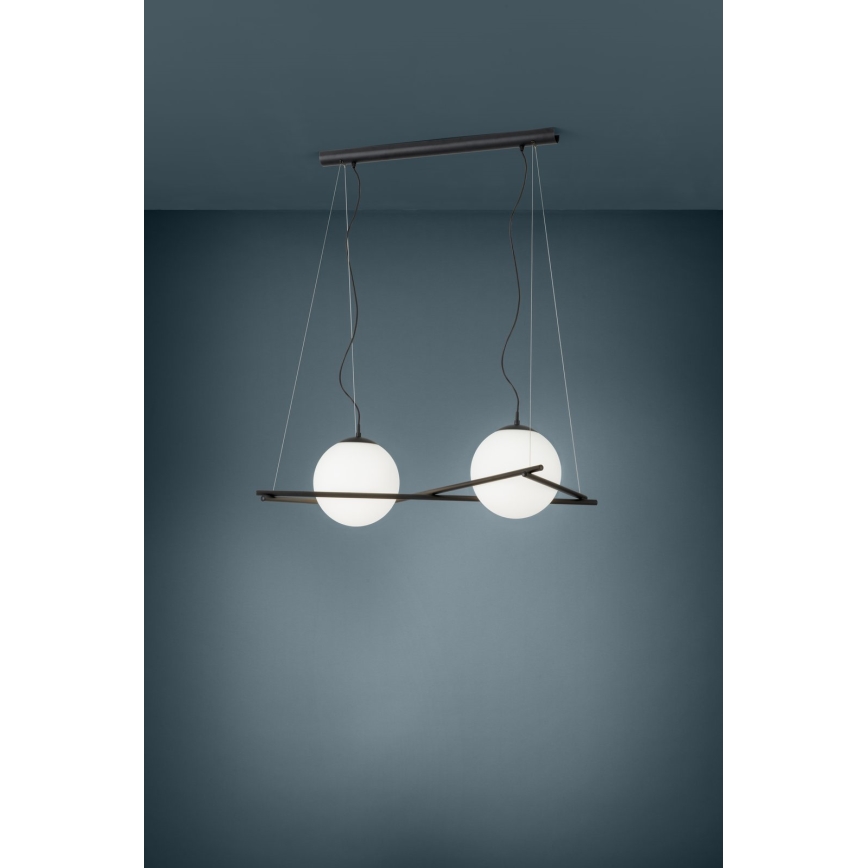 Eglo 39592 - Suspension sur câble SALVEZINAS 2xE27/25W/230V