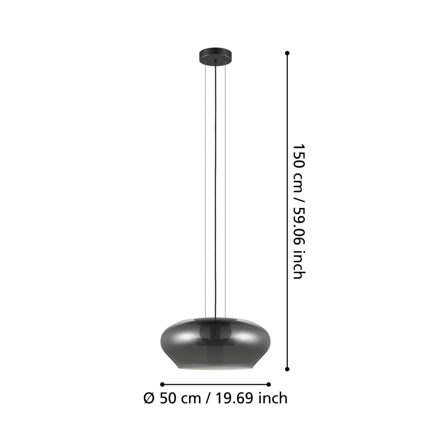 Eglo 39658 - Suspension filaire 3xE27/20W/230V