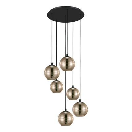 Eglo - Suspension filaire 6xE27/40W/230V