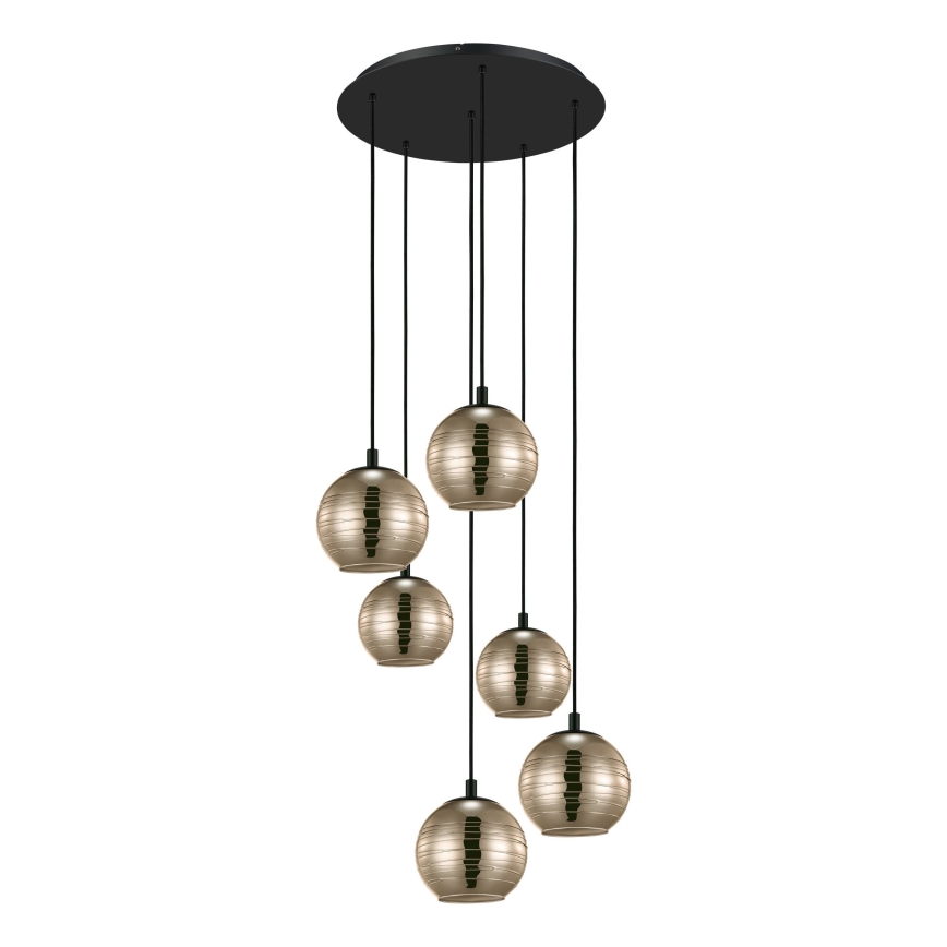 Eglo - Suspension filaire 6xE27/40W/230V