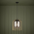 Eglo 39695 - Suspension sur câble CAMINATA 1xE27/40W/230V noir/doré