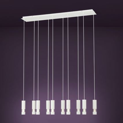 Eglo  - Suspension filaire LED 10xGU10/5W/230V blanche