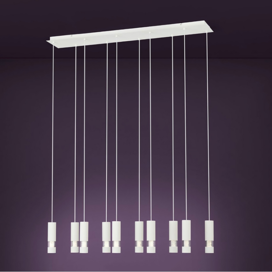 Eglo  - Suspension filaire LED 10xGU10/5W/230V blanche