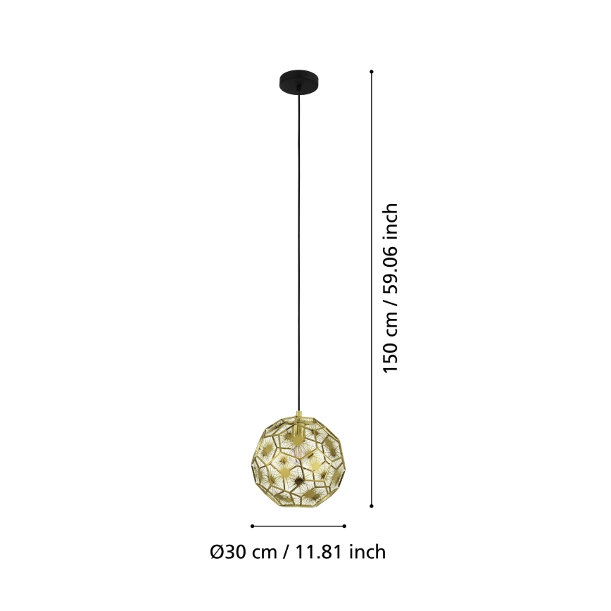Eglo - Suspension filaire 1xE27/60W/230V d. 30 cm