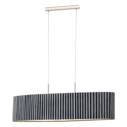 Eglo - Suspension filaire 2xE27/40W/230V grise