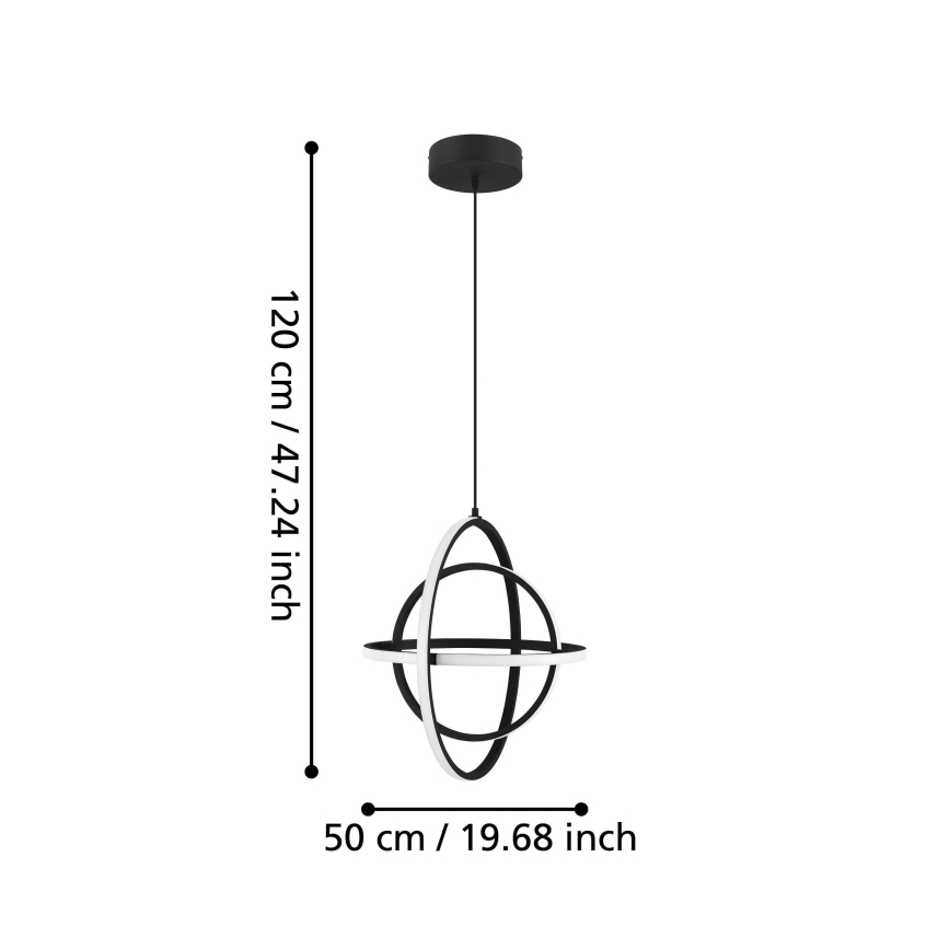 Eglo - Suspension filaire LED/38W/230V