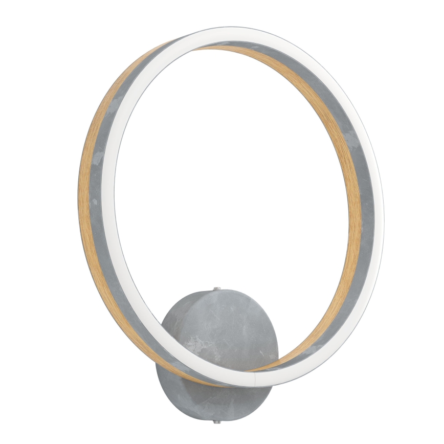 Eglo - Applique murale LED/12W/230V 3000K gris/chêne