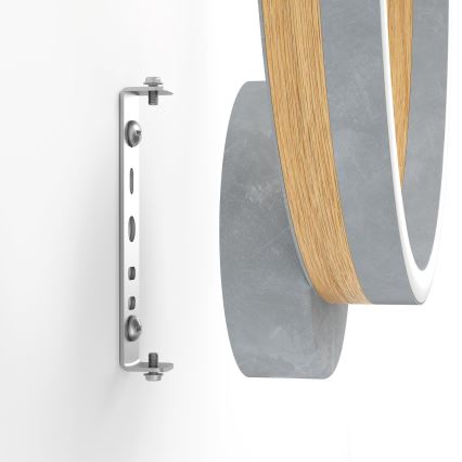 Eglo - Applique murale LED/12W/230V 3000K gris/chêne