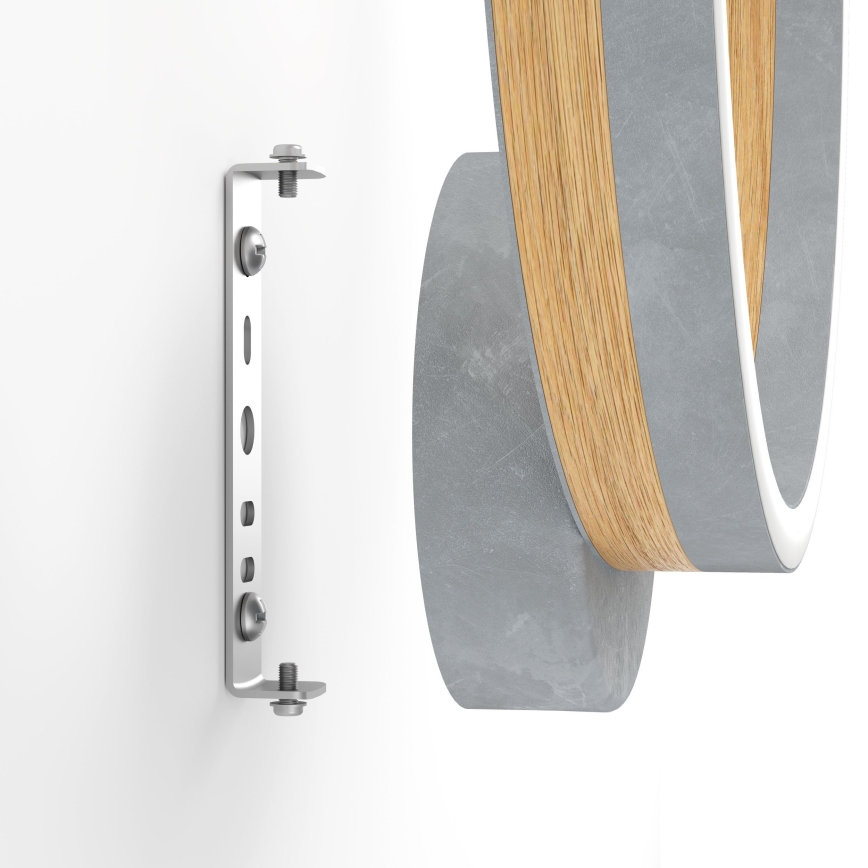 Eglo - Applique murale LED/12W/230V 3000K gris/chêne