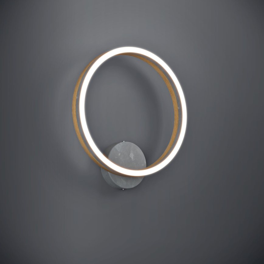 Eglo - Applique murale LED/12W/230V 3000K gris/chêne