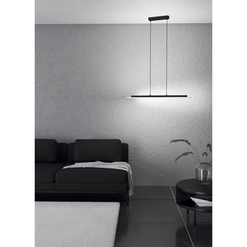 Eglo - Suspension filaire à intensité variable LED/57,5W/230V 3000K noir + Télécommande