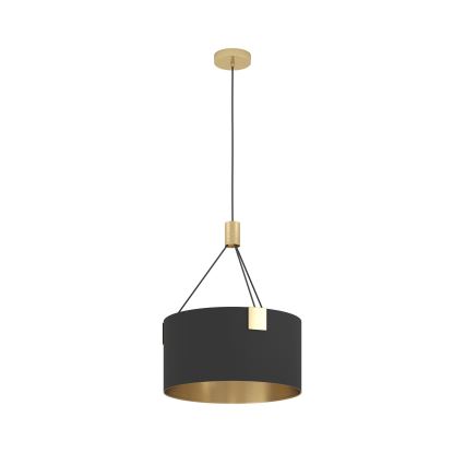 Eglo - Suspension filaire 3xE27/40W/230V noir/doré
