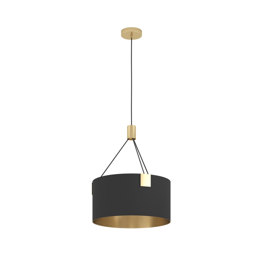 Eglo - Suspension filaire 3xE27/40W/230V noir/doré