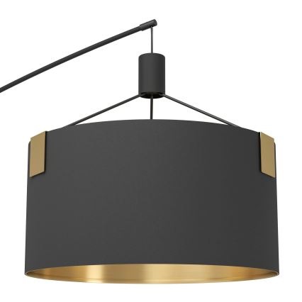 Eglo - Lampadaire 3xE27/40W/230V noir/doré