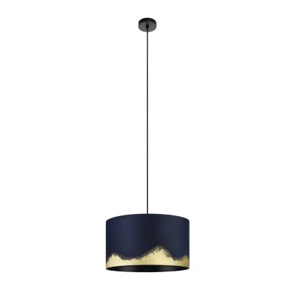 Eglo - Suspension filaire 1xE27/40W/230V d. 38 cm bleu/doré