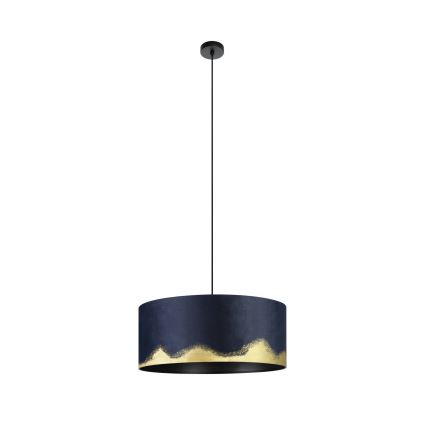 Eglo - Suspension filaire 1xE27/40W/230V d. 53 cm bleu/doré