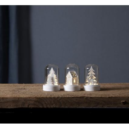 Eglo - Lot de 3 décorations de Noël LED LED/0,06W/1xCR2032 blanc