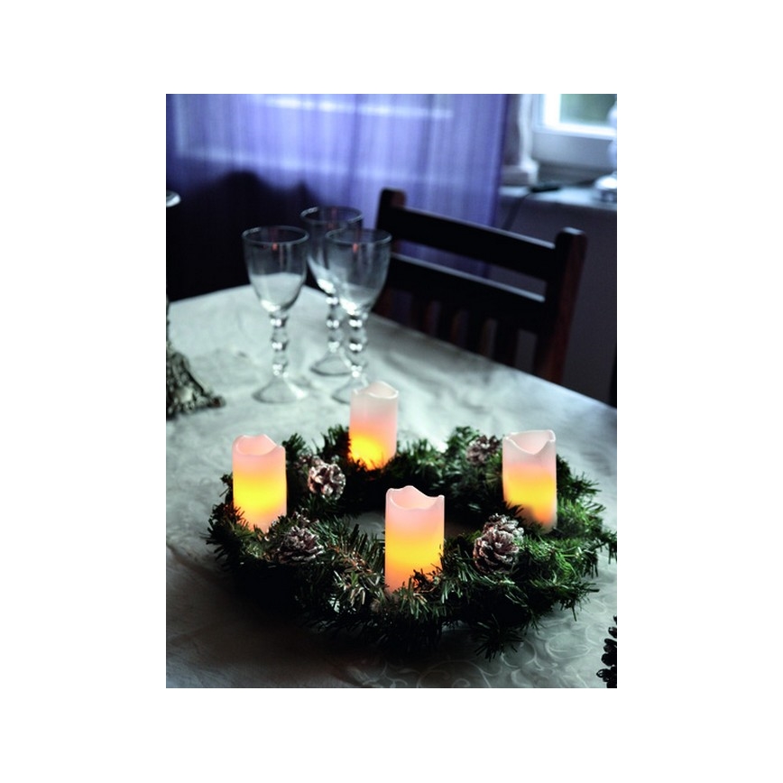 Eglo - LOT 4x LED Décoration de noël 2xLED/0,18W/2xCR2032 + Télécommande