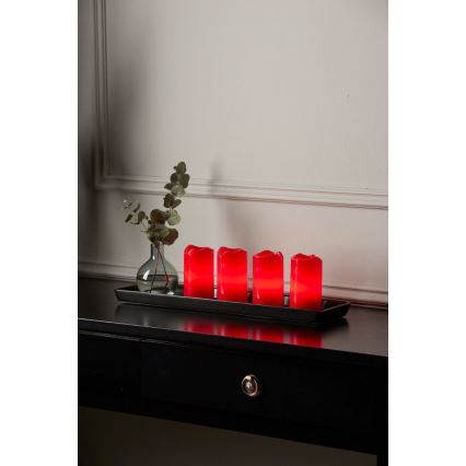 Eglo - Lot de 4 décorations de Noël ADVENT LED/0,18W/2xCR2032 + télécommande