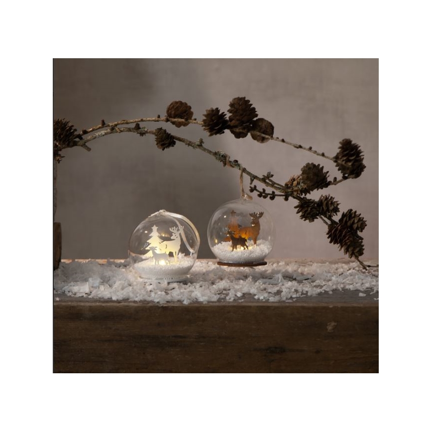 Eglo - Décoration de noël 1xLED/0,06W/1xCR2032 marron