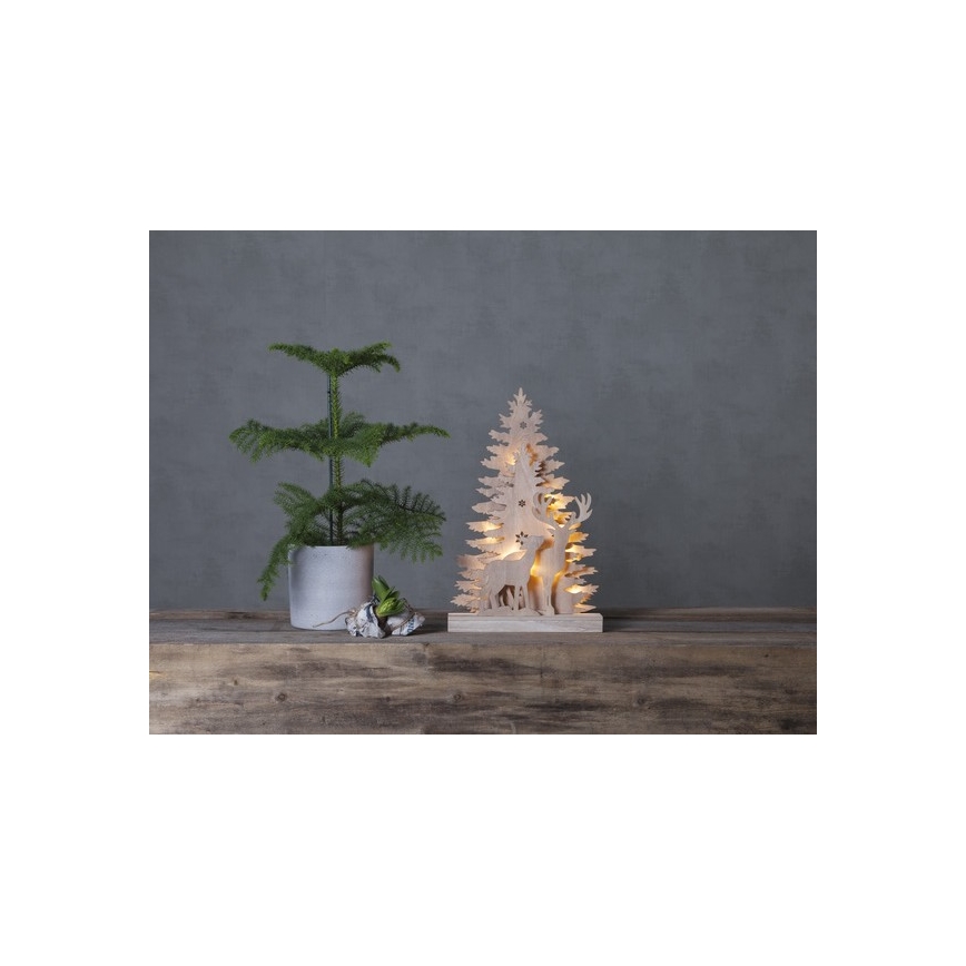 Eglo - Décoration de noël 10xLED/0,03W/2xAA