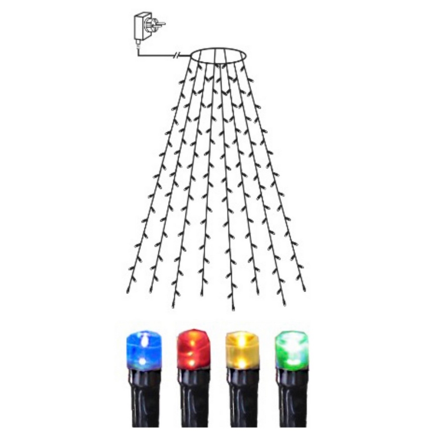 Eglo - Guirlande de noël d'extérieur 160xLED 2m IP44 multicolore