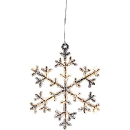 Eglo - Décoration de Noël LED ICY 16xLED/0,064W/3xAA