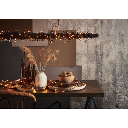 Eglo - Guirlande lumineuse LED d'extérieur 80xLED 10,5m IP44 blanc chaud