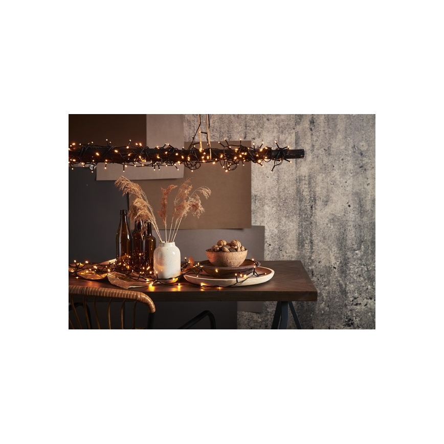 Eglo - Guirlande de Noël LED d'extérieur 80 LED 10,5 m IP44 blanc chaud