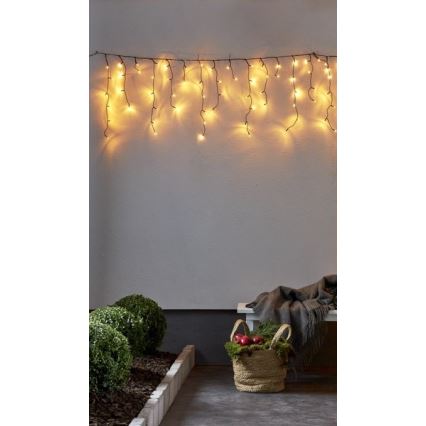 Eglo - Guirlande LED de Noël extérieure 240 LED, 6,4 m, blanc chaud, IP44