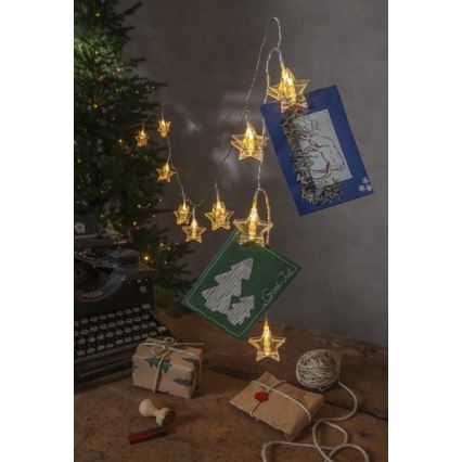 Eglo - Guirlande de noël LED 10xLED 2,1m blanc chaud