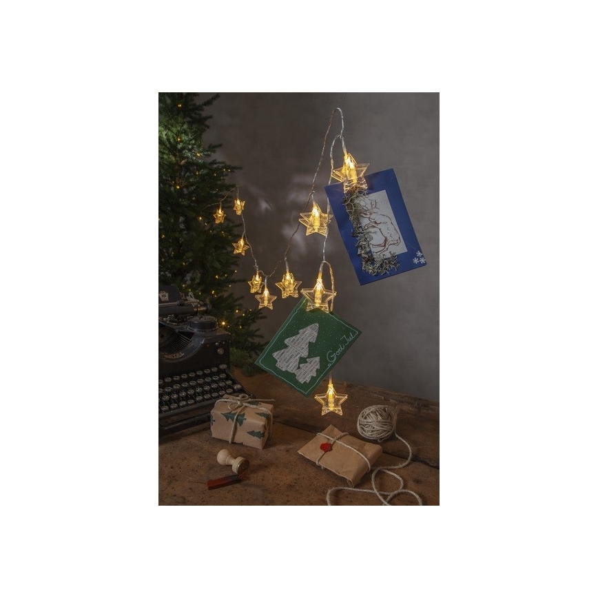 Eglo - Guirlande de noël LED 10xLED 2,1m blanc chaud
