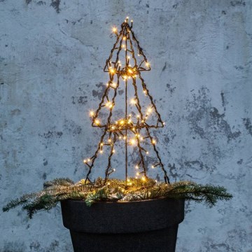 Eglo 411163 - Décoration de Noël extérieure FOLDY 90xLED/0,006W/31V 50 cm IP44 blanc chaud