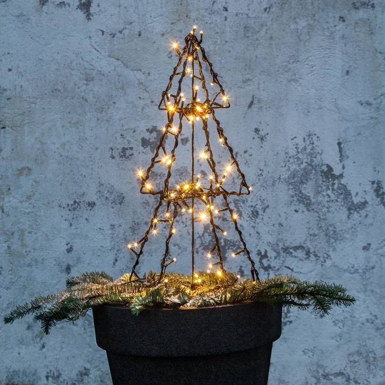 Eglo 411163 - Décoration de Noël extérieure FOLDY 90xLED/0,006W/31V 50 cm IP44 blanc chaud