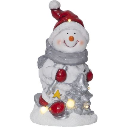 Eglo - Décoration de noël 6xLED/0,06W/2xAAA bonhomme de neige