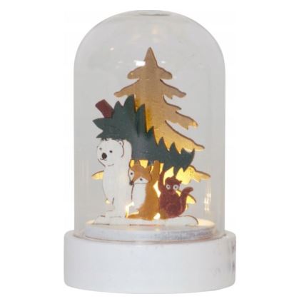 Eglo - Lot de 2 décorations de Noël à LED, 0,03 W, 1 pile CR2032