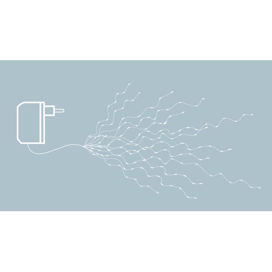 Eglo - Guirlande lumineuse 360 LED, 2 m, blanc chaud