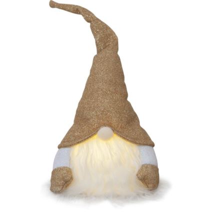 Eglo - Décoration de Noël LED, 0,06 W, 3x AG13, dorée