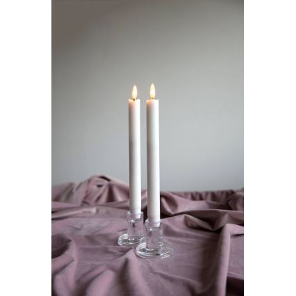 Eglo 411505 - Lot de 2 bougies LED FLAMME, 1xAAA, blanches
