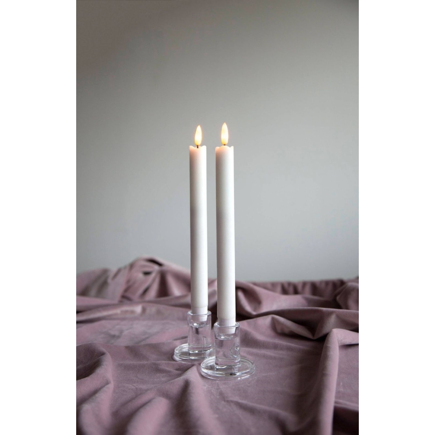 Eglo 411505 - Lot de 2 bougies LED FLAMME, 1xAAA, blanches