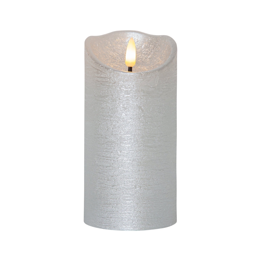 Eglo 411514 - Décoration de Noël LED FLAMME LED/0,03W/2xAA argentée