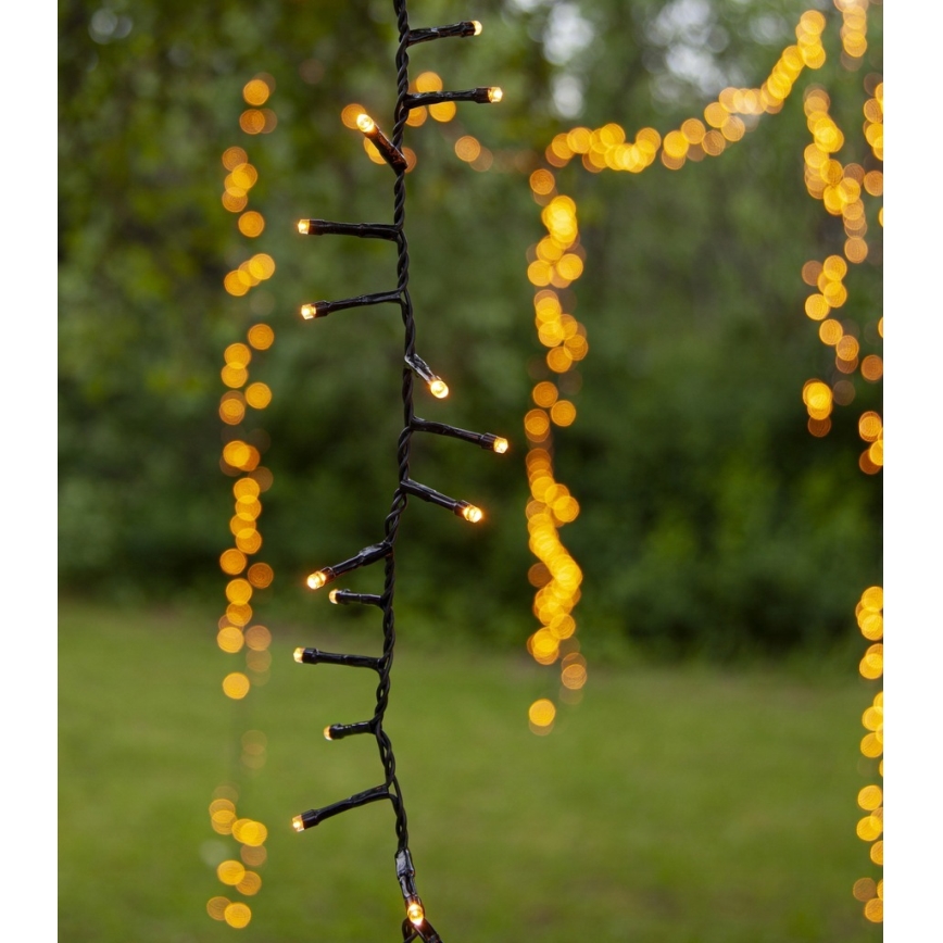 Eglo - Guirlande de Noël LED d'extérieur, 1200 LED, 29 m, IP44, blanc chaud