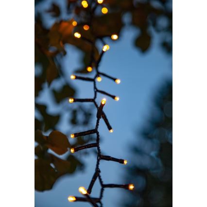 Eglo - Guirlande de Noël LED d'extérieur, 1200 LED, 29 m, IP44, blanc chaud