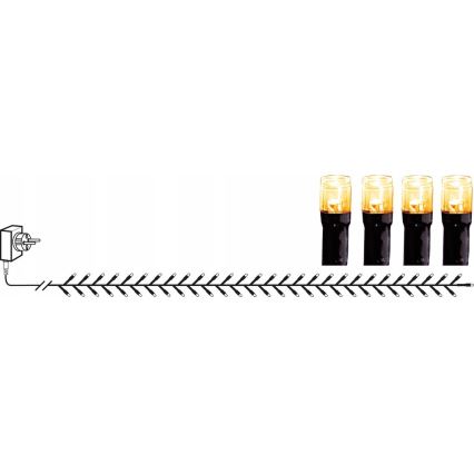 Eglo - Guirlande de Noël LED d'extérieur, 1200 LED, 29 m, IP44, blanc chaud