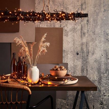 Eglo - guirlande lumineuse LED d'extérieur 1200xLED 29m IP44 blanc chaud