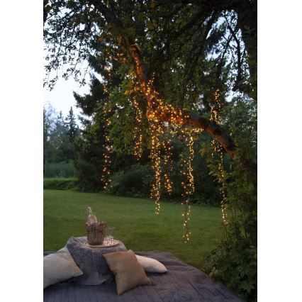 Eglo - guirlande lumineuse LED d'extérieur 1200xLED 29m IP44 blanc chaud