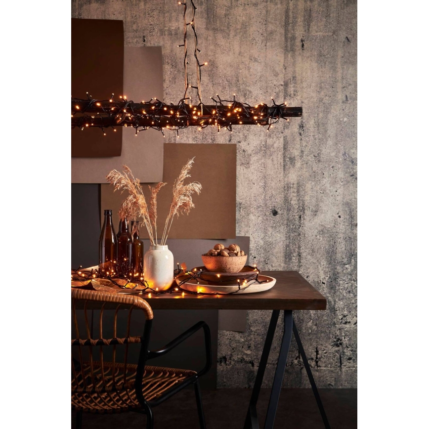 Eglo 411519 - Guirlande de Noël extérieure 180xLED/17,6m IP44 blanc chaud