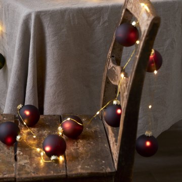 Eglo 411559 - Guirlande lumineuse de Noël BLISS 22xLED/3xAA 2,6m blanc chaud