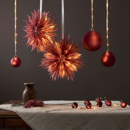 Eglo 411559 - Guirlande lumineuse de Noël BLISS 22xLED/3xAA 2,6m blanc chaud